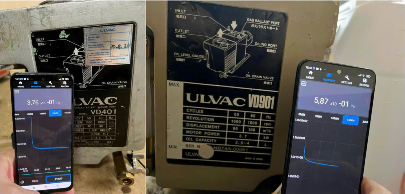 BƠM HÚT CHÂN KHÔNG VÒNG DẦU VDN301VD30C, VDN401VD40C, VDN602VD60C, VDN902VD90C ULVAC 12