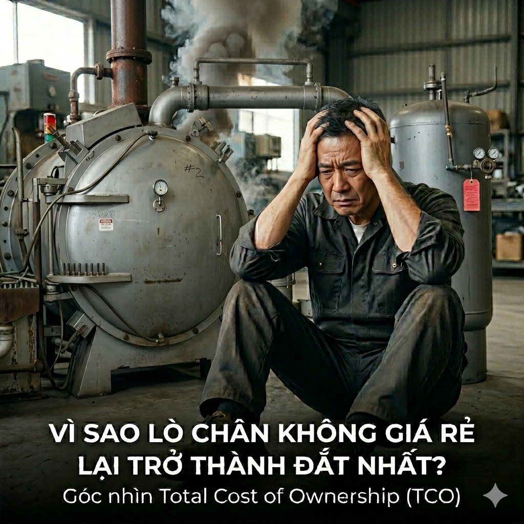 Vì sao lò chân không giá rẻ lại trở thành đắt nhất? Góc nhìn Total Cost of Ownership (TCO)