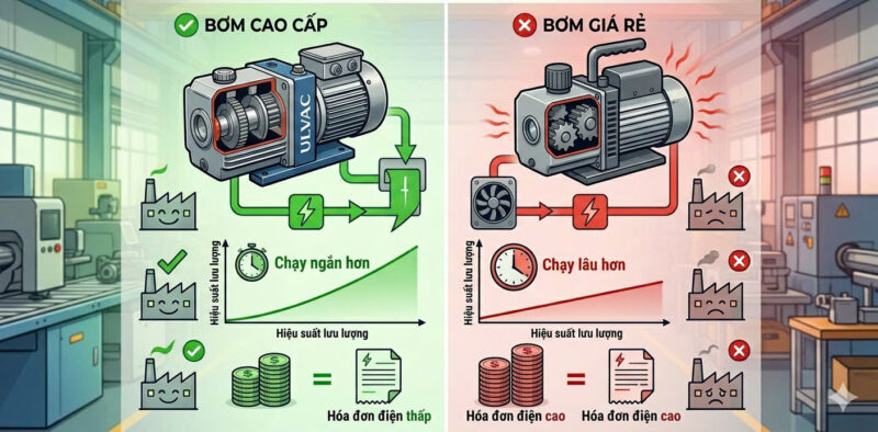 Bơm chân không giá rẻ